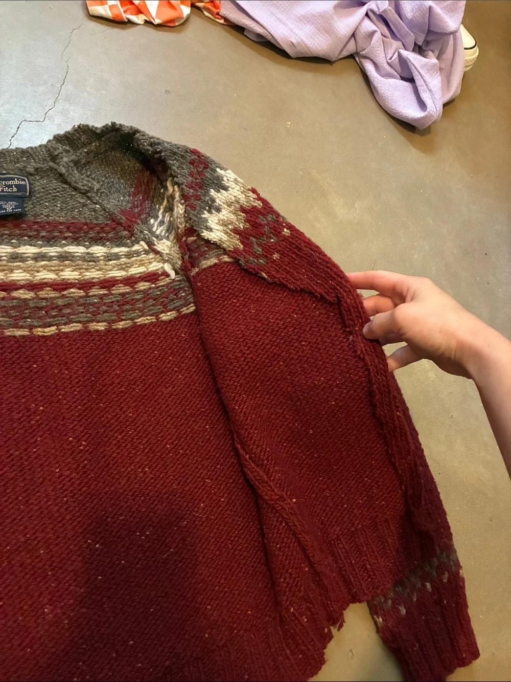 VINTAGE Wool Cardigan Sweater